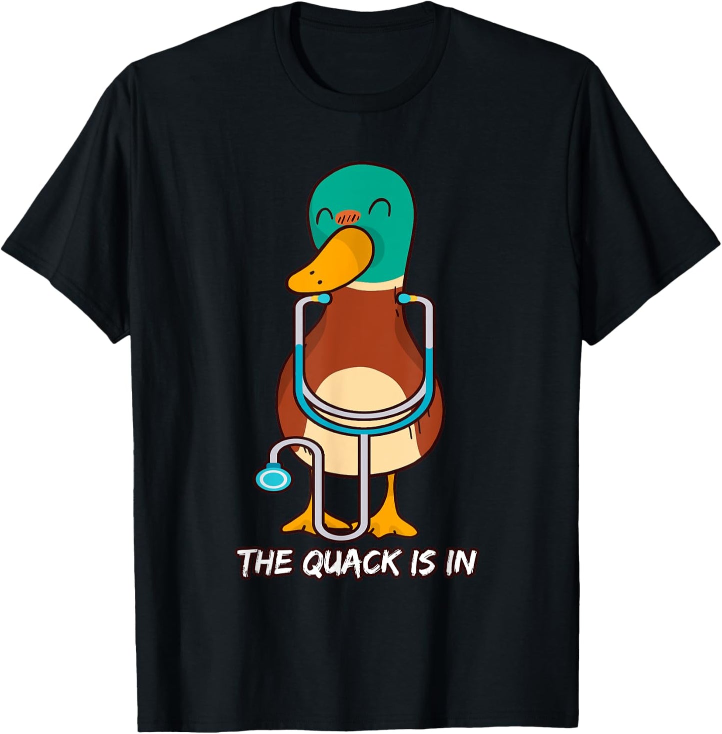 The Quack Is In Quack Doctor T-Shirt - T-Shirt | Black