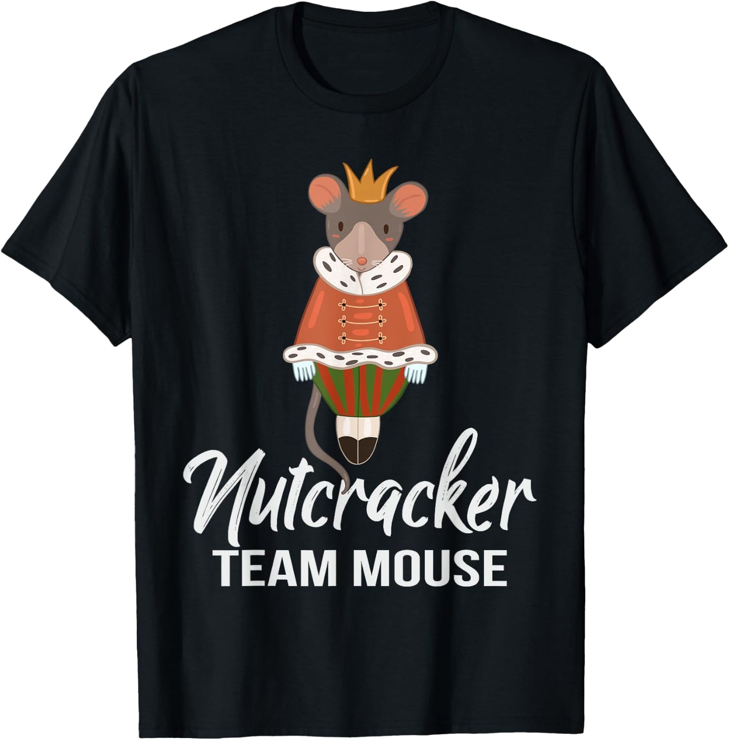 Team Mouse Nutcracker Shirt Christmas Dance Funny Soldier T-Shirt - T-Shirt | Black