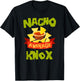 NACHO AVERAGE KNOX Funny Birthday Personalized Surname T-Shirt - T-Shirt | Black