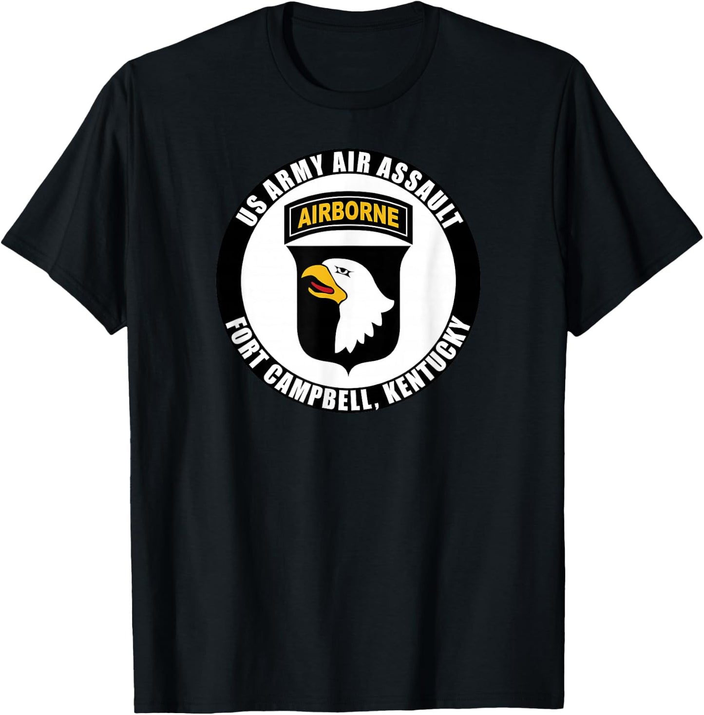 US Army Air Assault Fort Campbell Kentucky 101st Airborne T-Shirt - T-Shirt | Black