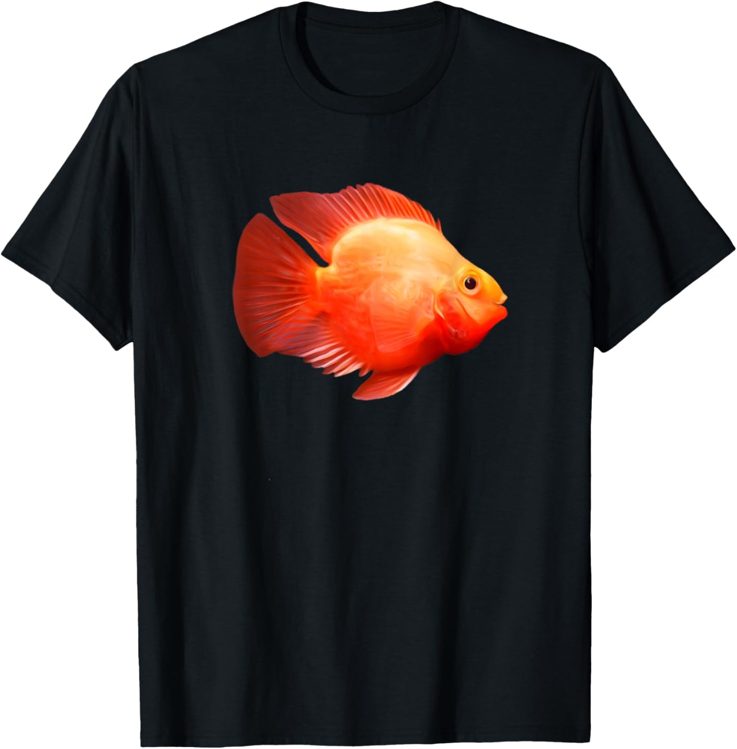 Blood Red Parrot Cichlid Aquarium Lovers Gift T-Shirt - T-Shirt | Black