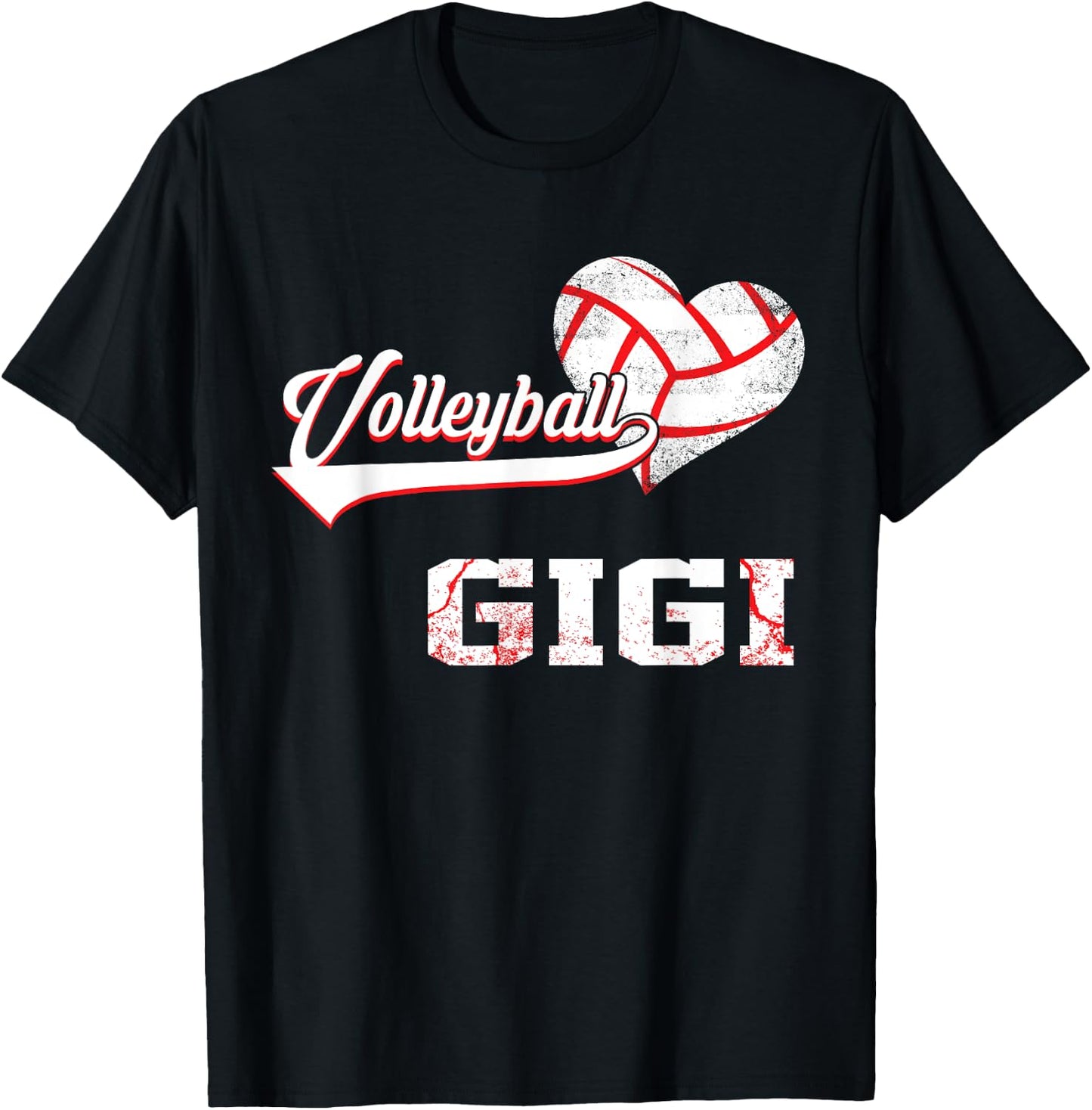 Family Volleyball Player Gifts Volleyball Gigi T-Shirt - T-Shirt | Black