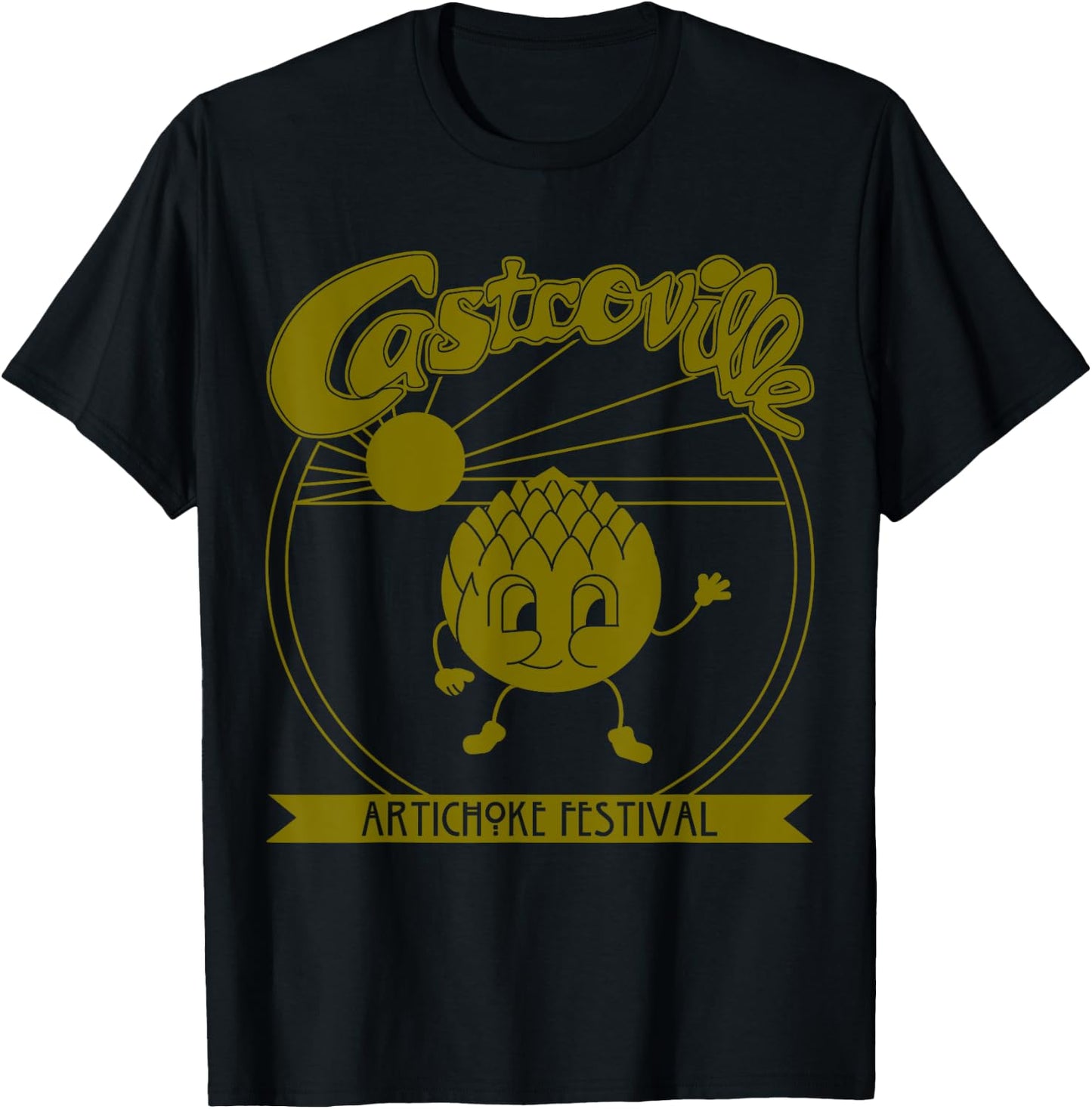 Dustin Nerdy Castroville Artichoke Festival Stranger Fan T-Shirt - T-Shirt | Black