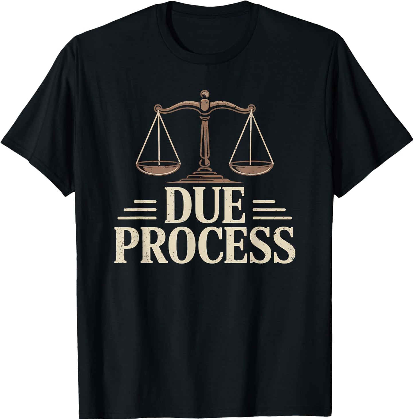 Due Process for All Legal Rights Civil Rights Lawyer T-Shirt - T-Shirt | Black