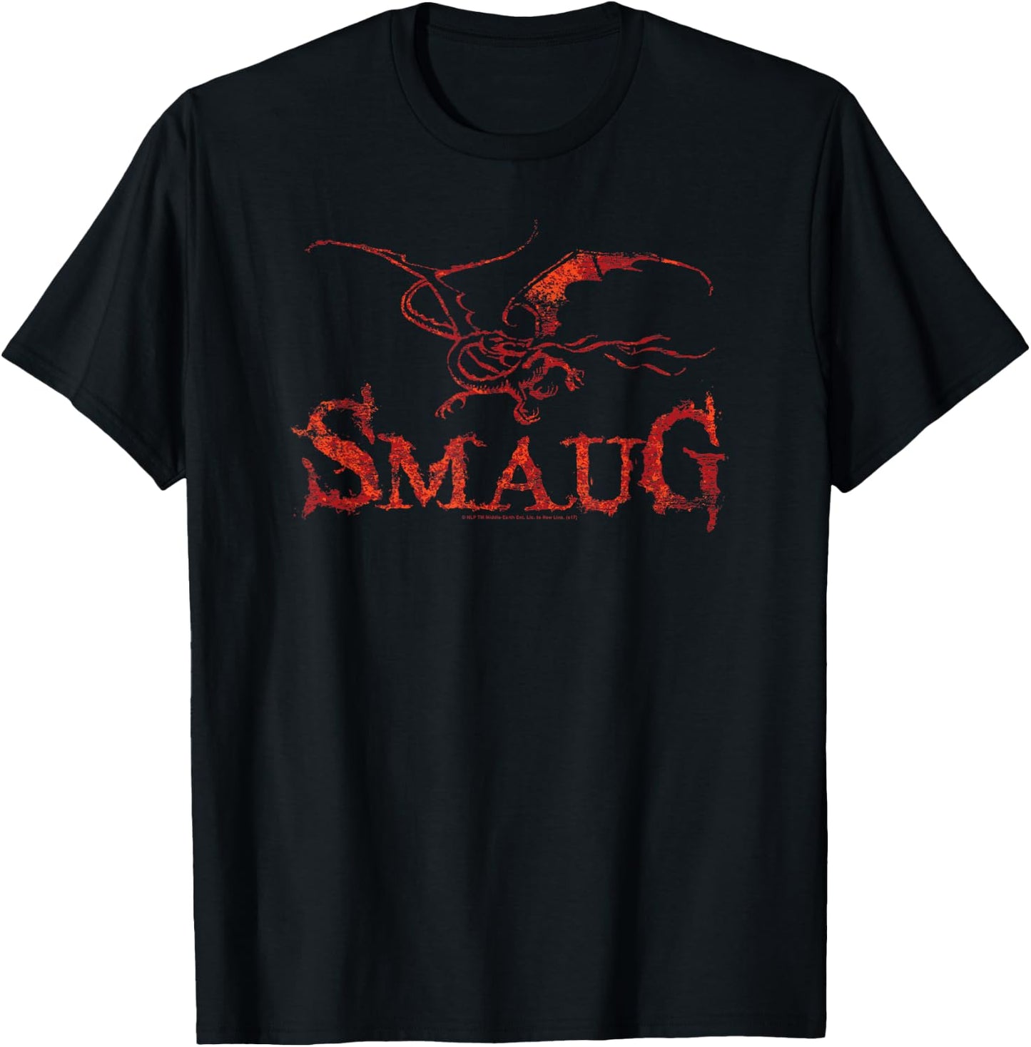 Hobbit Smaug Dragon T-Shirt - T-Shirt | Black
