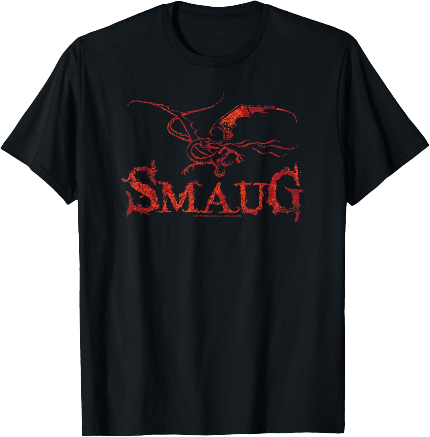 Hobbit Smaug Dragon T-Shirt - T-Shirt | Black