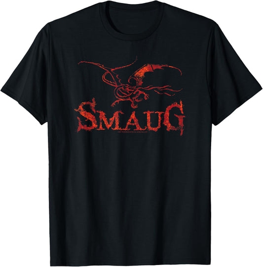 Hobbit Smaug Dragon T-Shirt - T-Shirt | Black