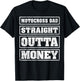 Motocross Dad Straight Outta Money Motocross Father's Day T-Shirt - T-Shirt | Black