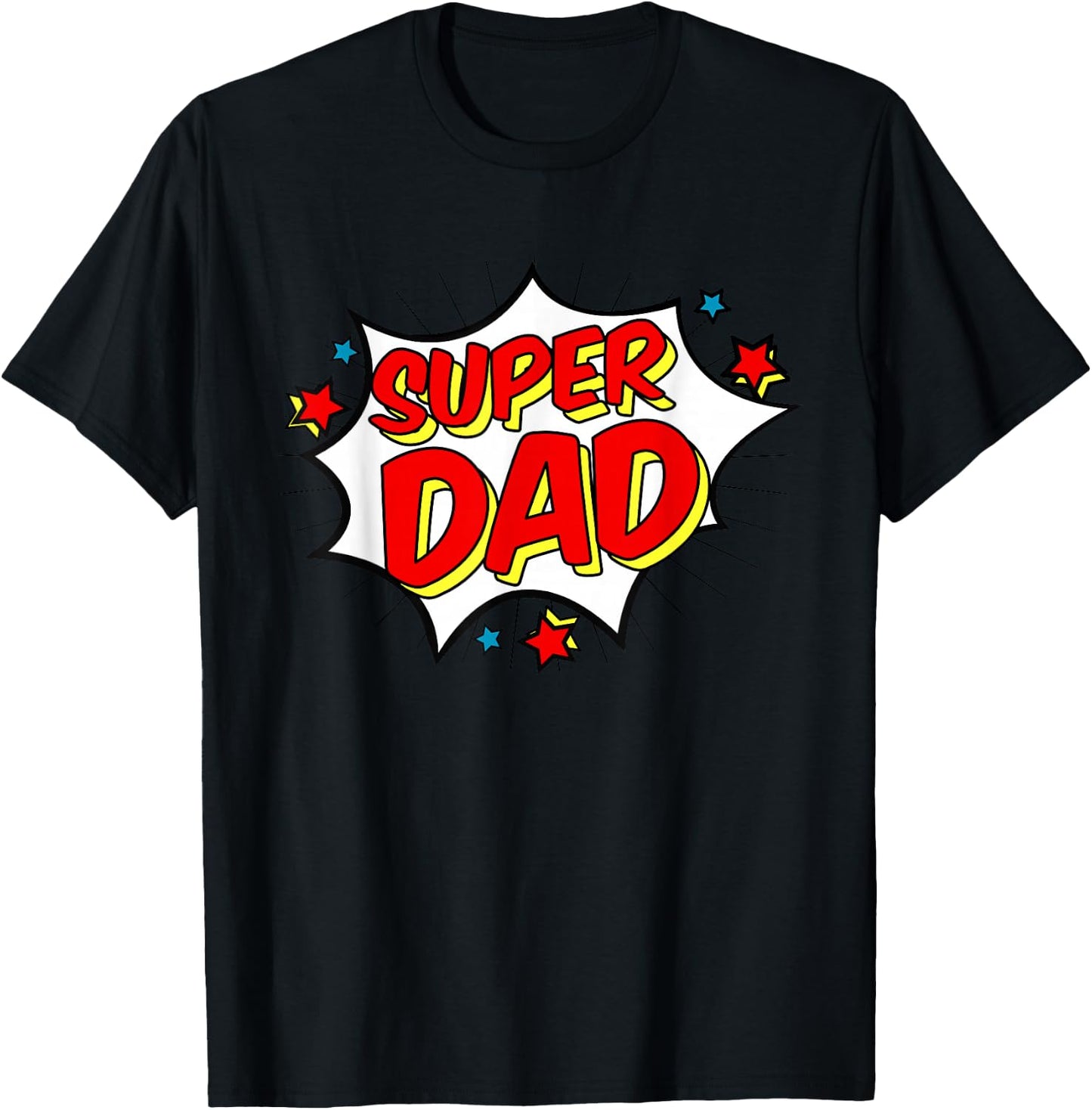 Superhero Super Dad Matching Family Hero Shirts T-Shirt - T-Shirt | Black