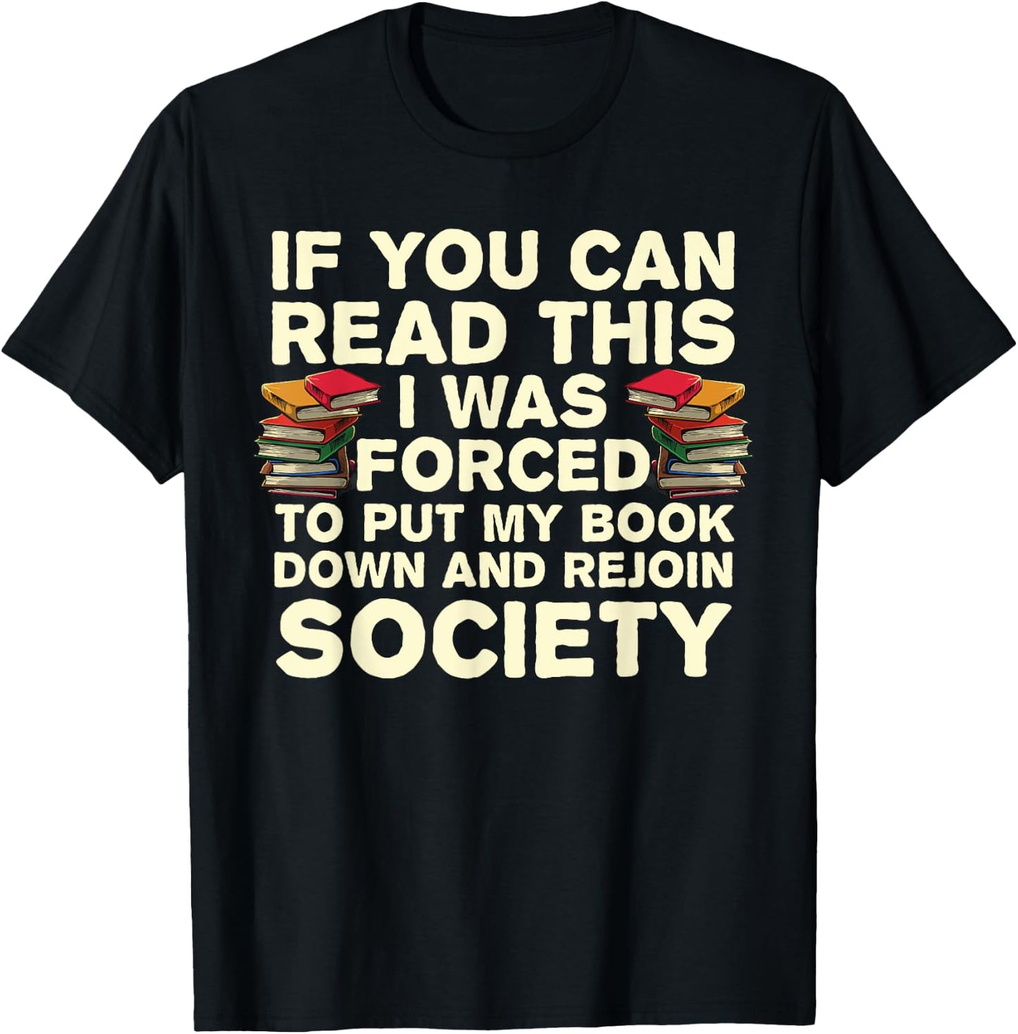 Funny Read Books Lover Women Bookaholic Bookworm Small T-Shirt - T-Shirt | Black