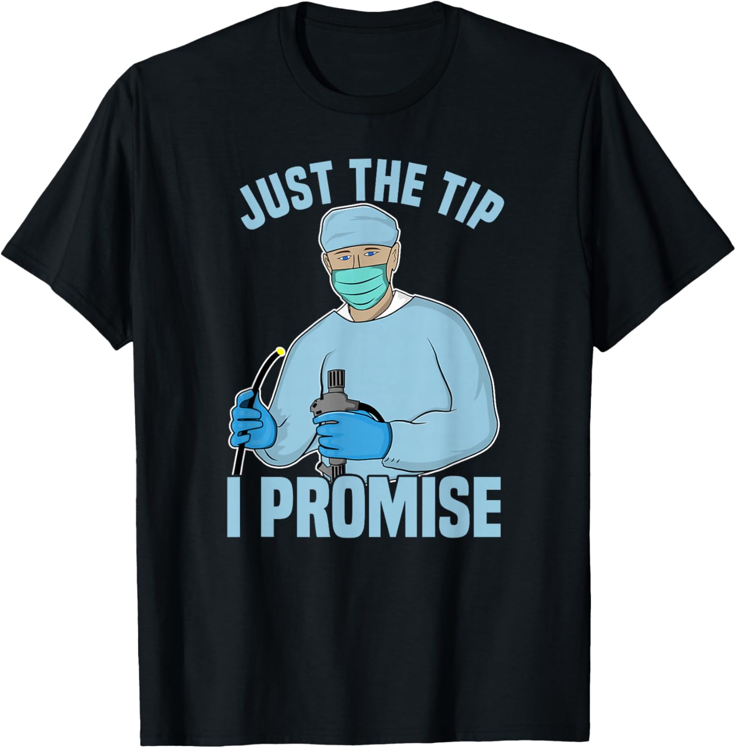 Dan66 Men's Black Humorous Medical Procedure T-Shirt - T-Shirt | Black