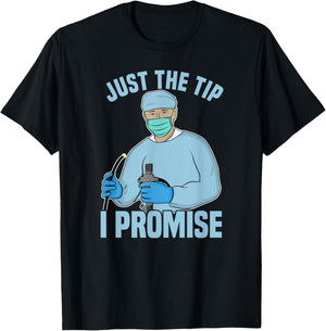 Dan66 Men's Black Humorous Medical Procedure T-Shirt - T-Shirt | Black