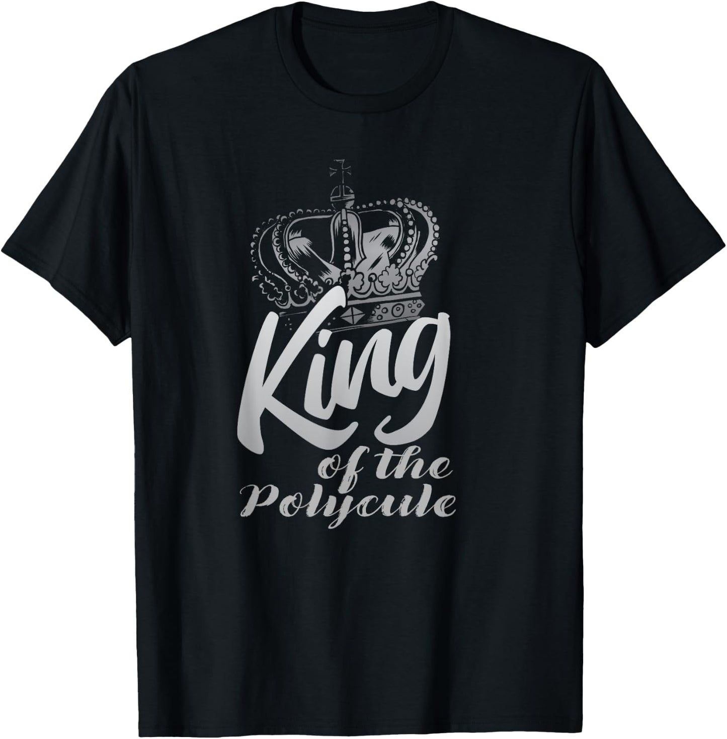 Polyamory King Of The Polycule Threelationship Polyamorous T-Shirt - T-Shirt | Black