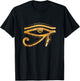 Golden Eye Of Ra Egyptian Hieroglyph Pharao Esoteric T-Shirt - T-Shirt | Black