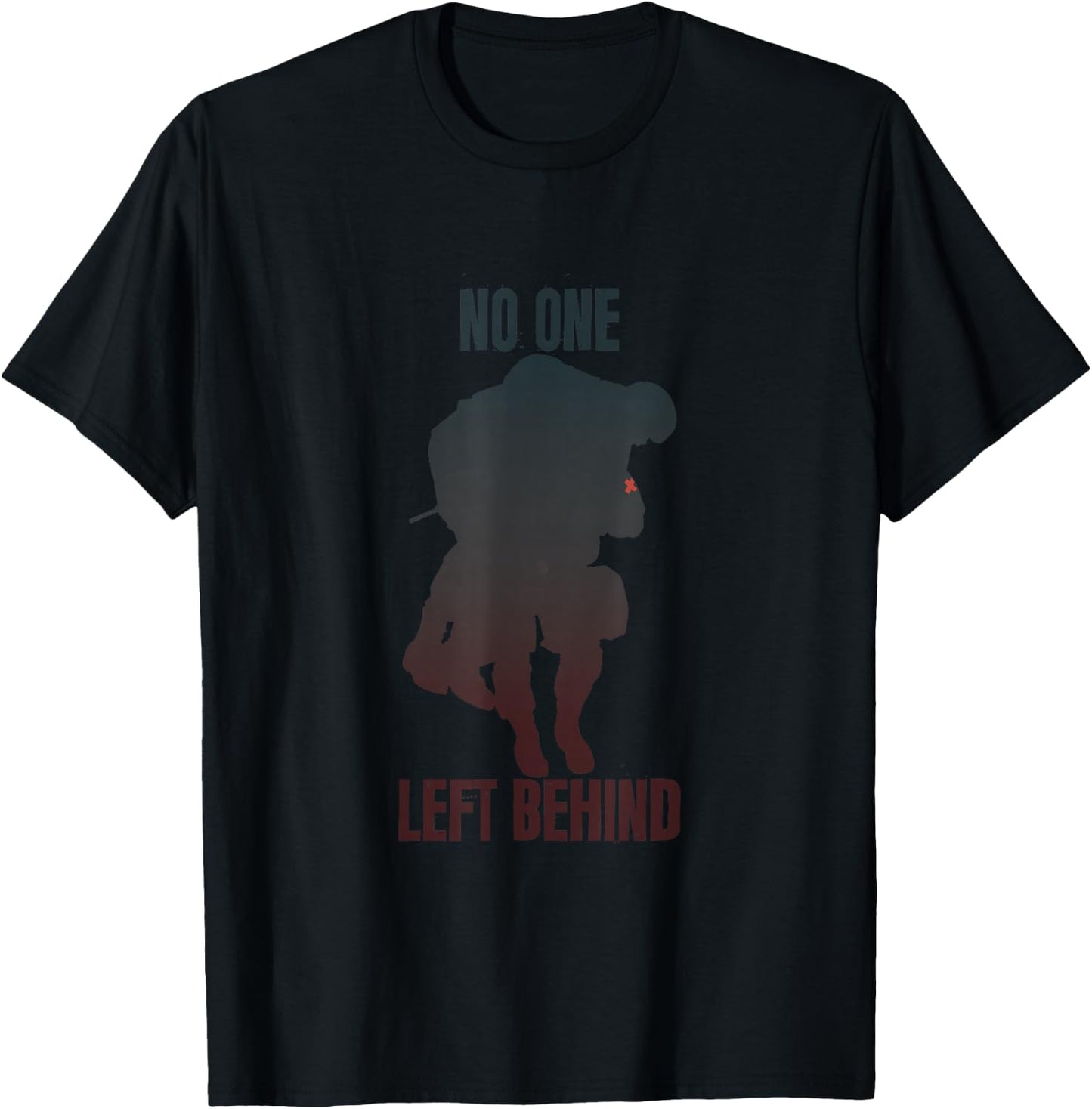 America Military No one left behind T-Shirt - T-Shirt | Black