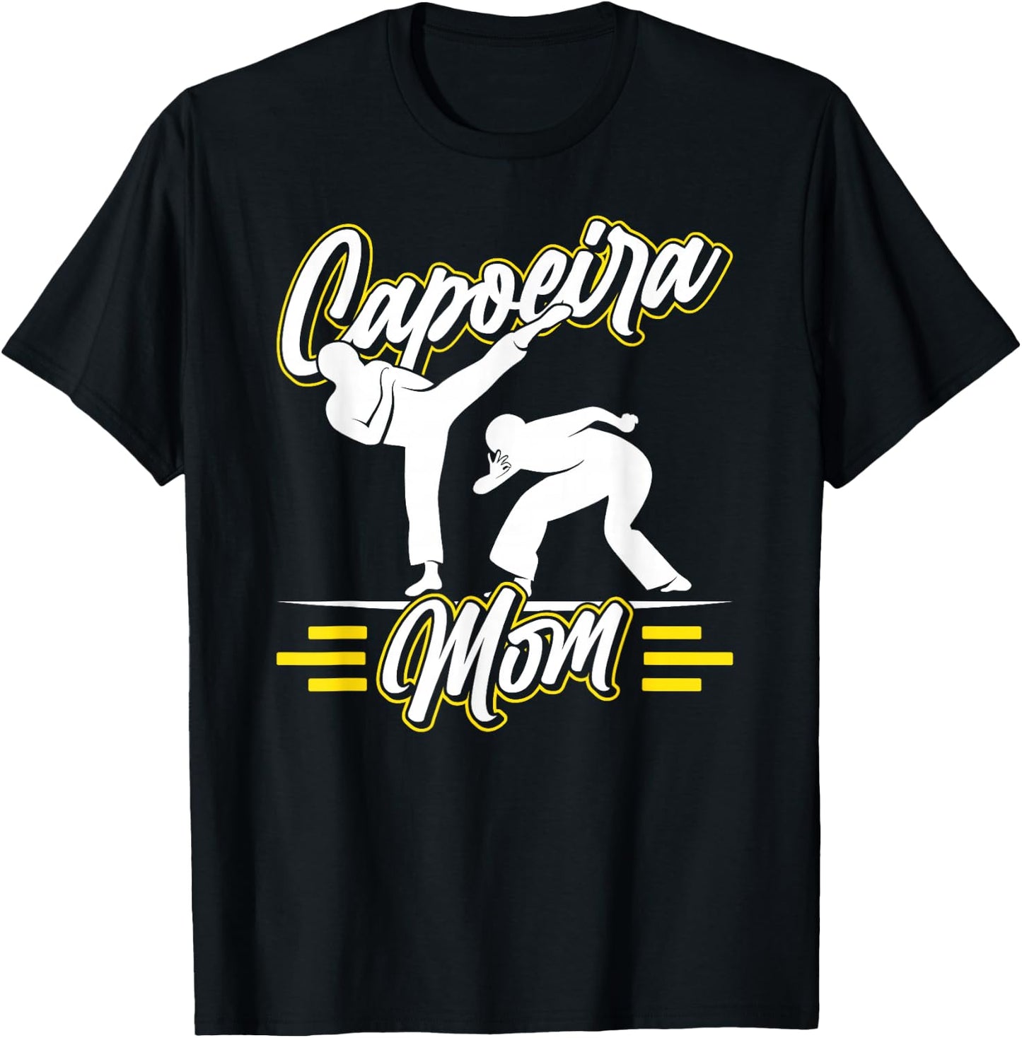 Capoeira Mom Hobby Trainer Brazil Martial Arts Mother Mommy T-Shirt - T-Shirt | Black