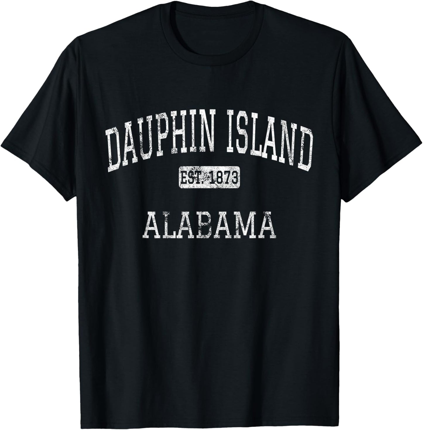 Dauphin Island Alabama AL Vintage T-Shirt - T-Shirt | Black