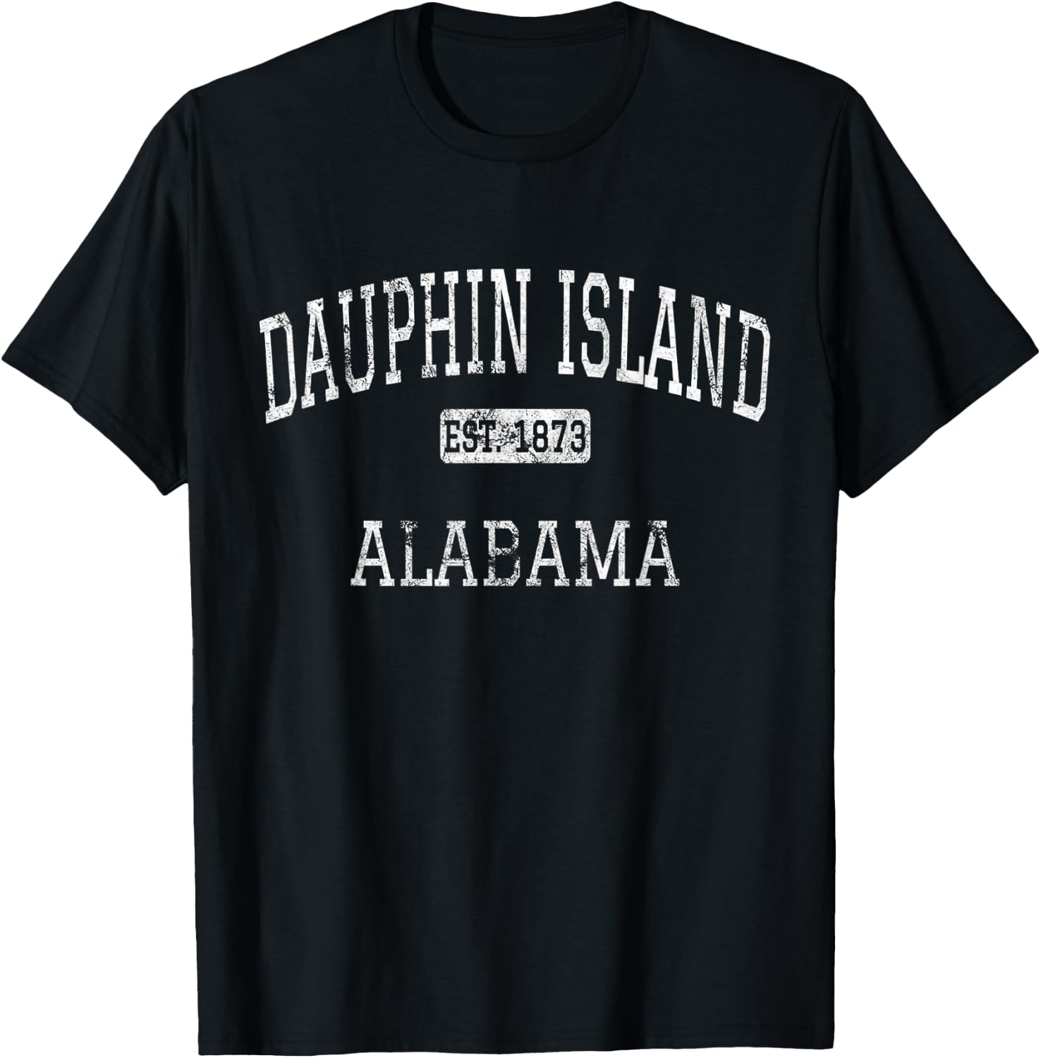 Dauphin Island Alabama AL Vintage T-Shirt - T-Shirt | Black