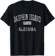 Dauphin Island Alabama AL Vintage T-Shirt - T-Shirt | Black