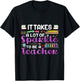 It Takes A Lot of Sparkle To Be A Teacher Funny Men Women T-Shirt - T-Shirt | Black