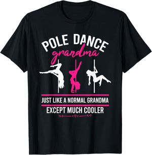 Pole Dance Grandma Dancer Mother's Day Pole Fitness Women T-Shirt - T-Shirt | Black