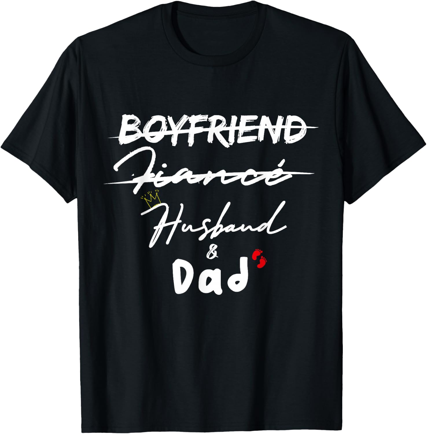 Boyfriend Fiance Husband Dad gifts T-Shirt - T-Shirt | Black