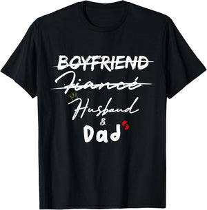 Boyfriend Fiance Husband Dad gifts T-Shirt - T-Shirt | Black