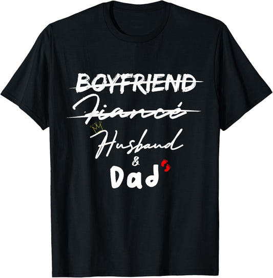 Boyfriend Fiance Husband Dad gifts T-Shirt - T-Shirt | Black