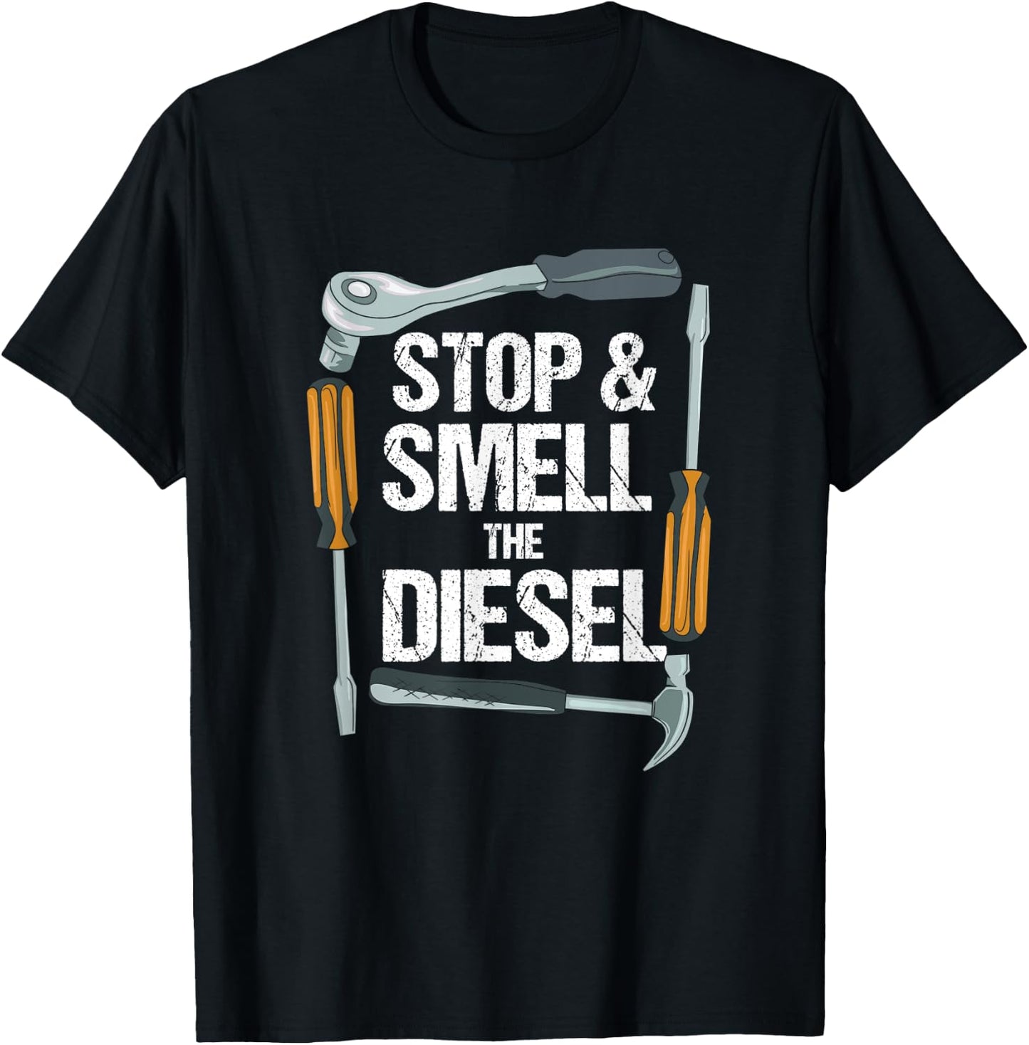 Funny Diesel Mechanics Gift | Diesel Truck Trucker Pickup T-Shirt - T-Shirt | Black
