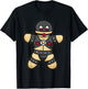 Kinky Gingerbread Man - BDSM & Bondage Humor T-Shirt - T-Shirt | Black