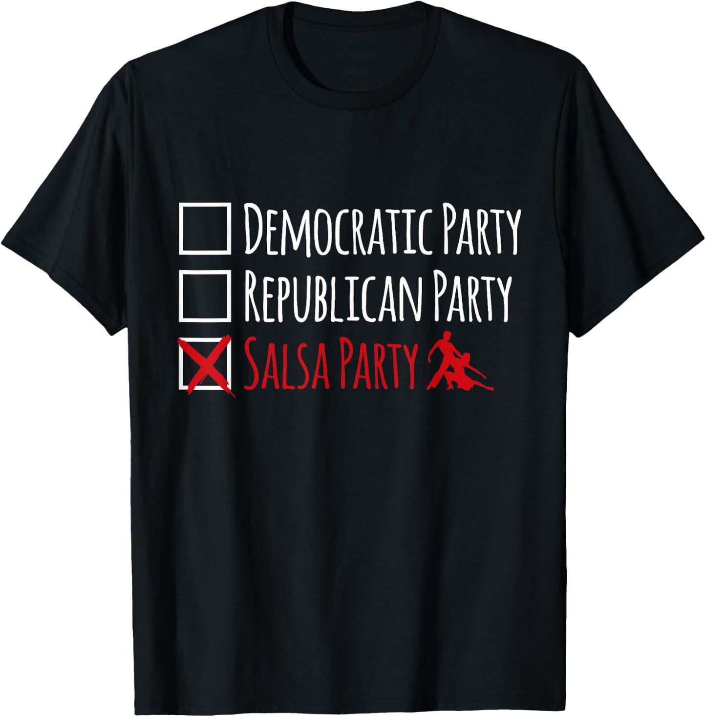 Salsa Dance Shirt And Salsero Gift Black X-Small Salsa Dance T-Shirt - T-Shirt | Black