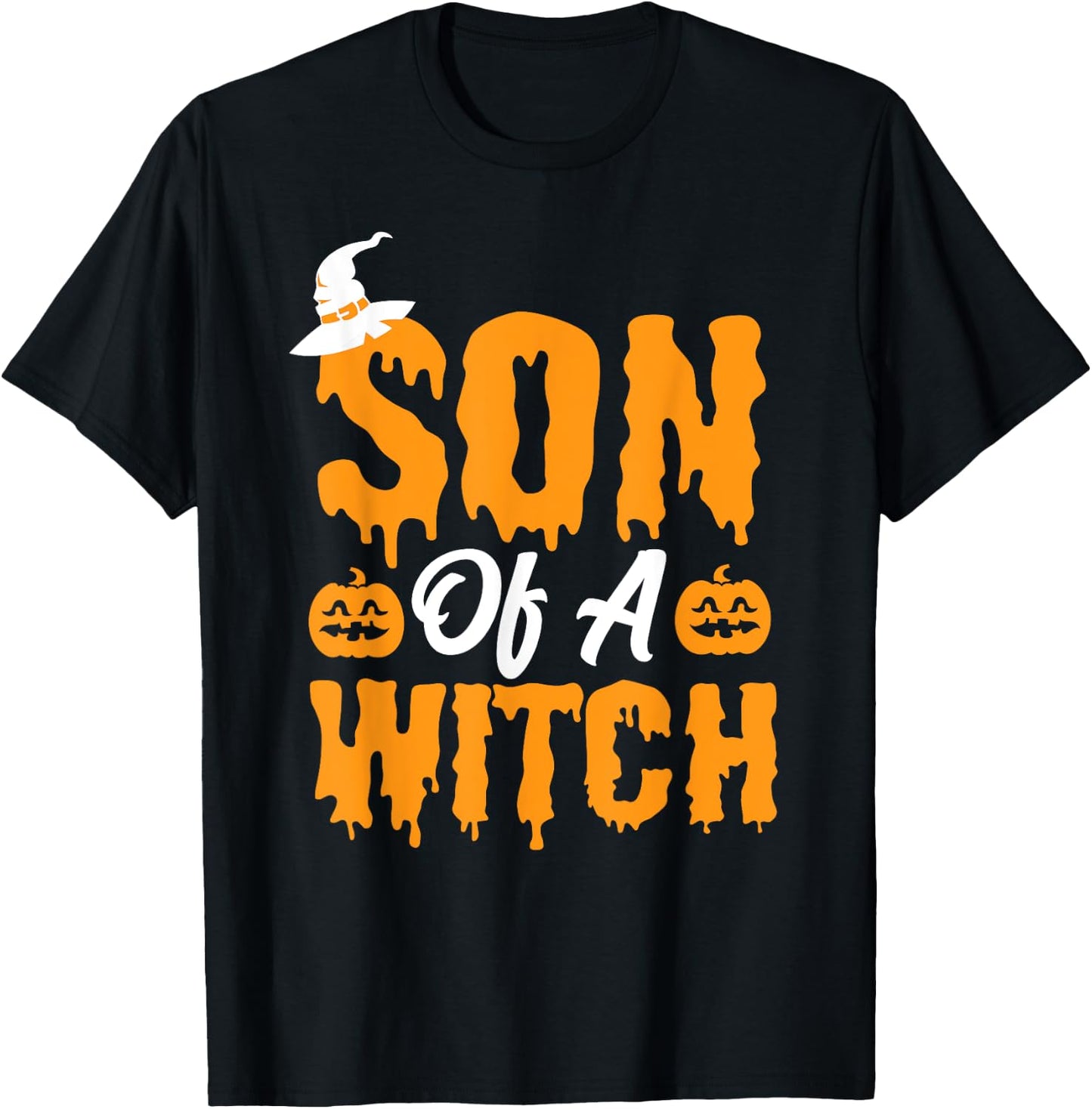 Son of a Witch Halloween Trick Or Treat Boys Wizard T-Shirt - T-Shirt | Black