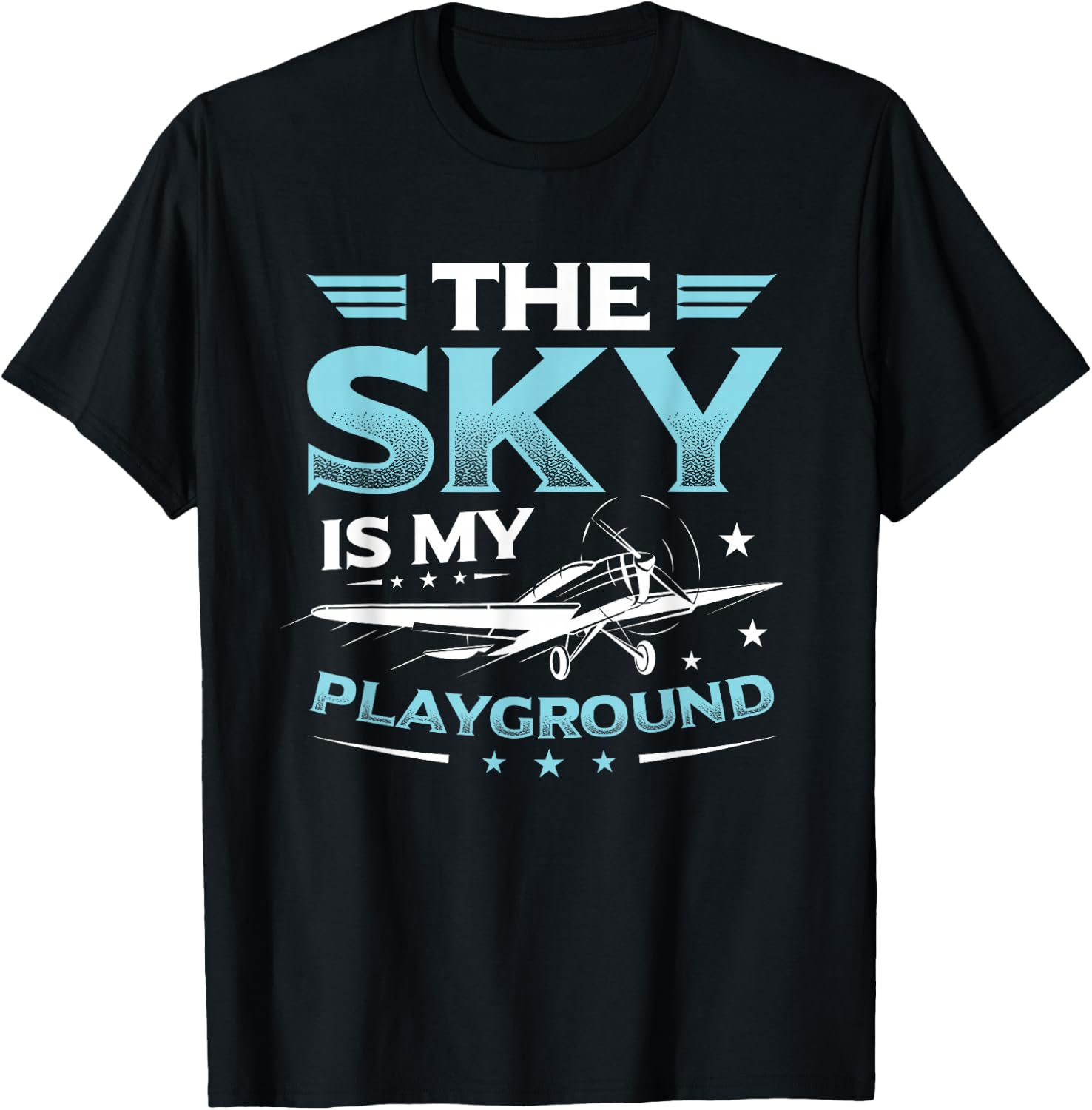 The Sky Is My Playground RC Pilot Model Airplane Pilot T-Shirt - T-Shirt | Black