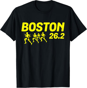 Boston 26.2 Miles 2021 Running Marathon Friend Support Gifts Small T-Shirt - T-Shirt | Black