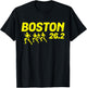 Boston 26.2 Miles 2021 Running Marathon Friend Support Gifts Small T-Shirt - T-Shirt | Black