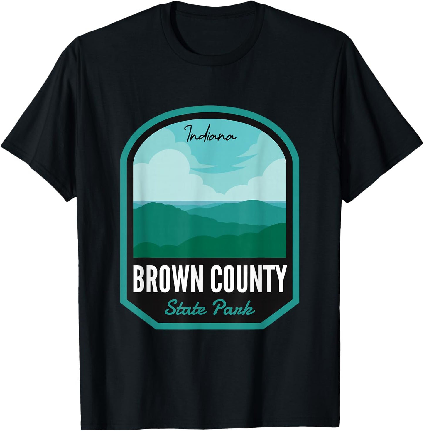 Brown County State Park Indiana T-Shirt - T-Shirt | Black