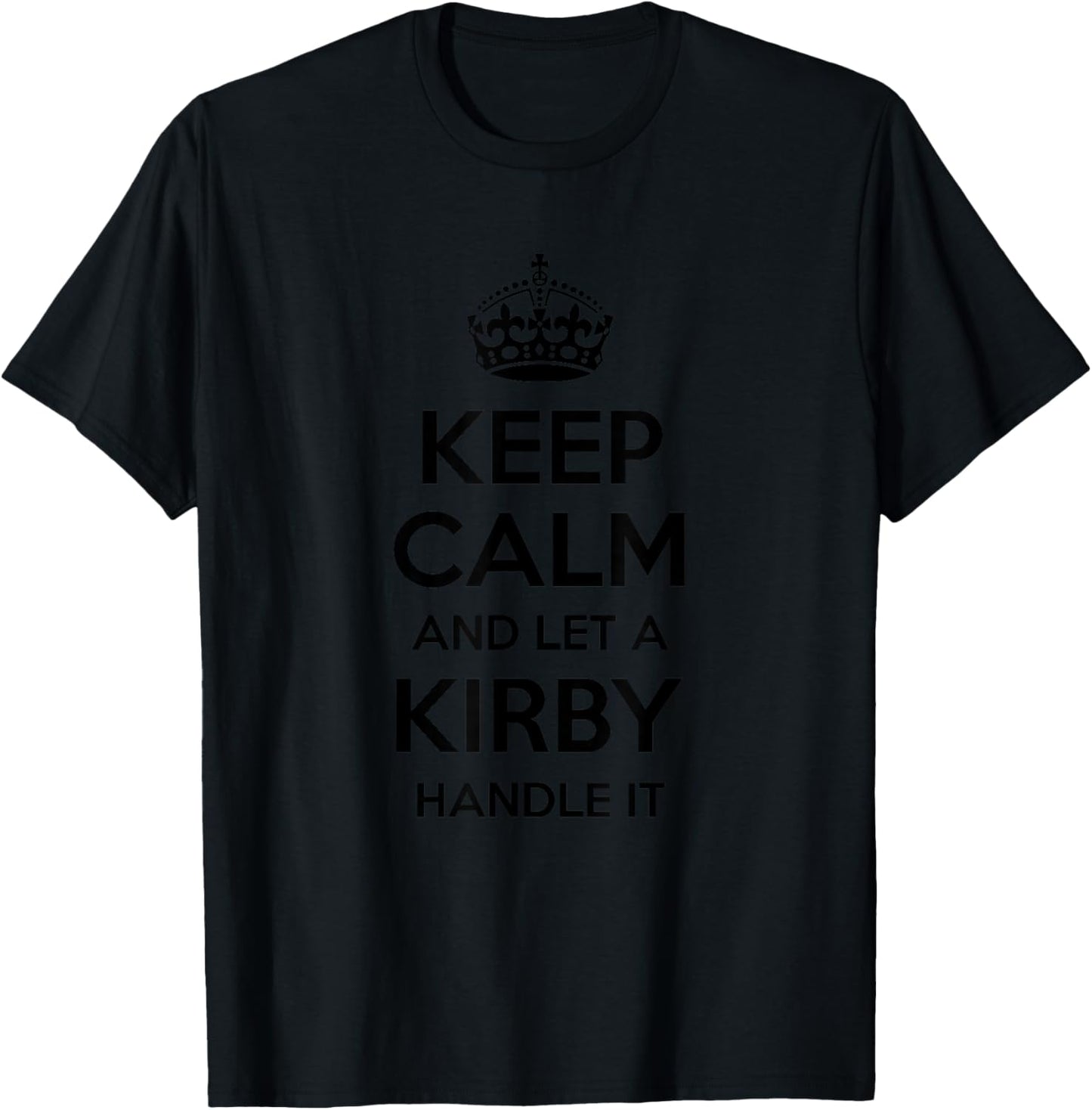KIRBY Funny Surname Family Tree Birthday Reunion Gift T-Shirt - T-Shirt | Black
