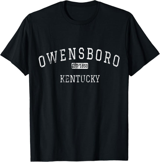 Owensboro Kentucky KY Vintage T-Shirt - T-Shirt | Black