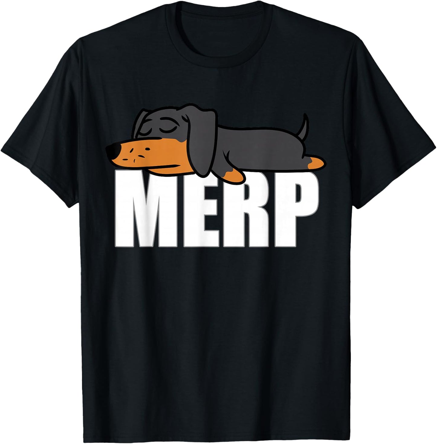 Dachshund Internet Dank Meme Merp Gifts Women Men T-Shirt - T-Shirt | Black