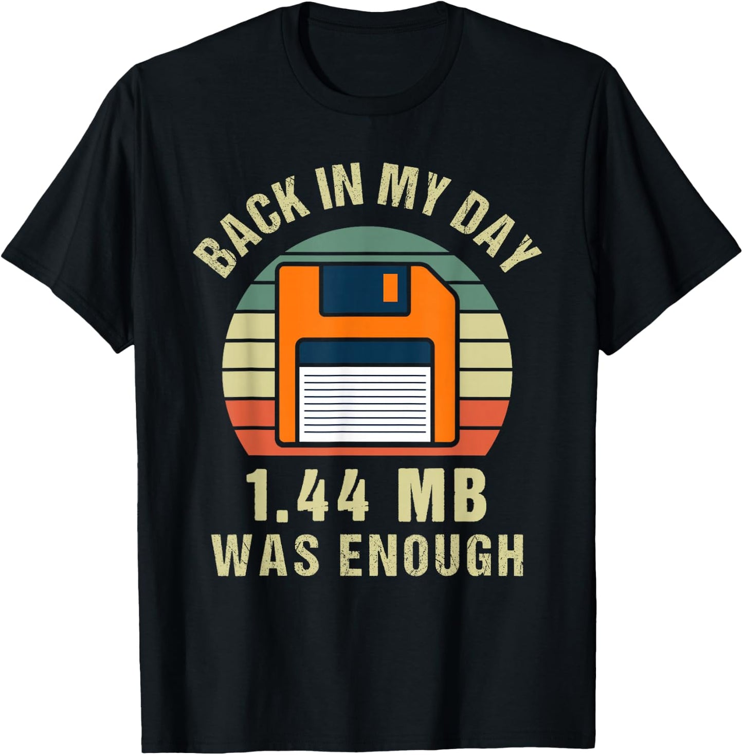 Floppy Disk Retro Vintage Design for Computer Scientist T-Shirt - T-Shirt | Black