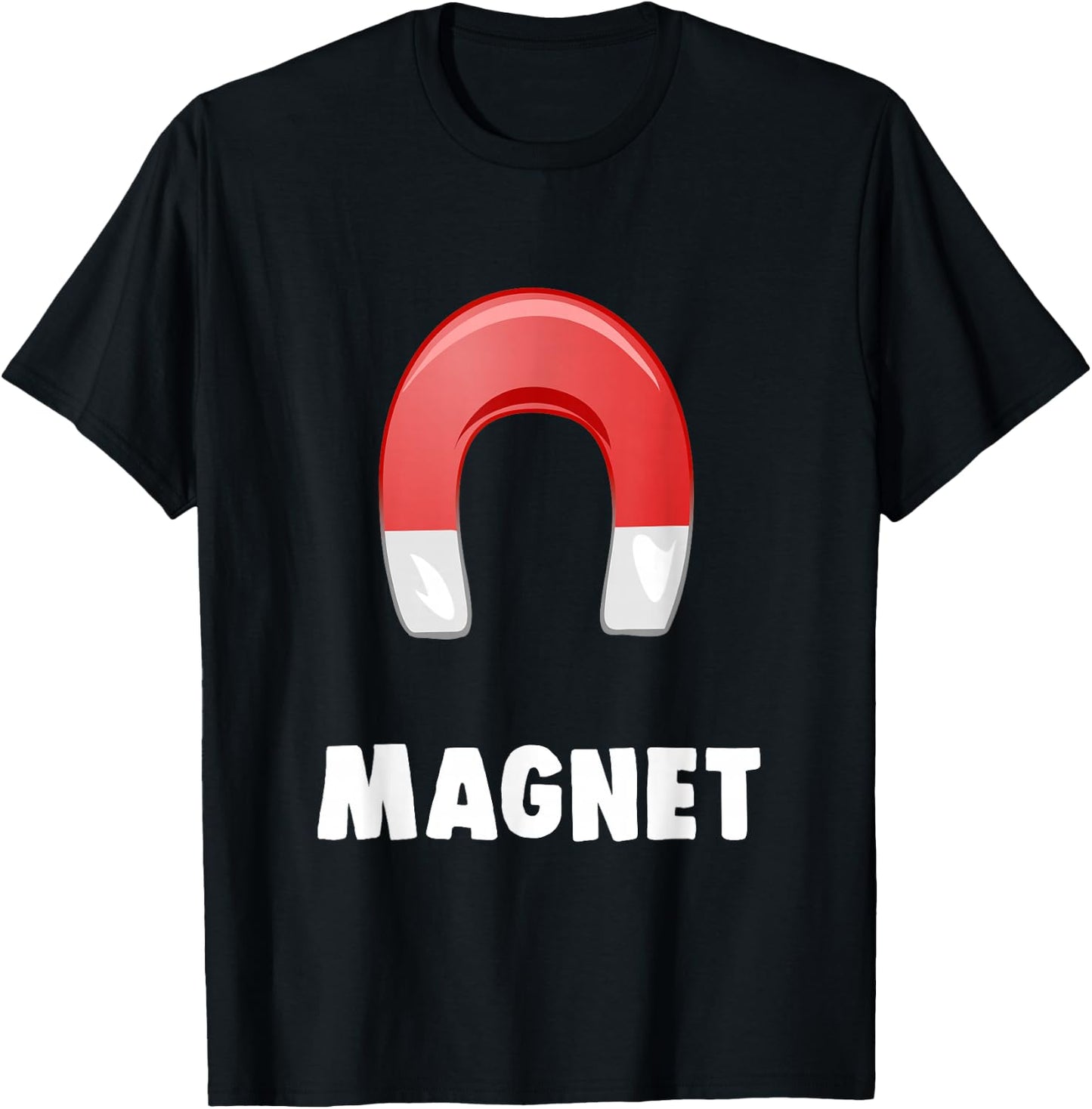Magnet Matching Halloween Costumes for Couples T-Shirt - T-Shirt | Black