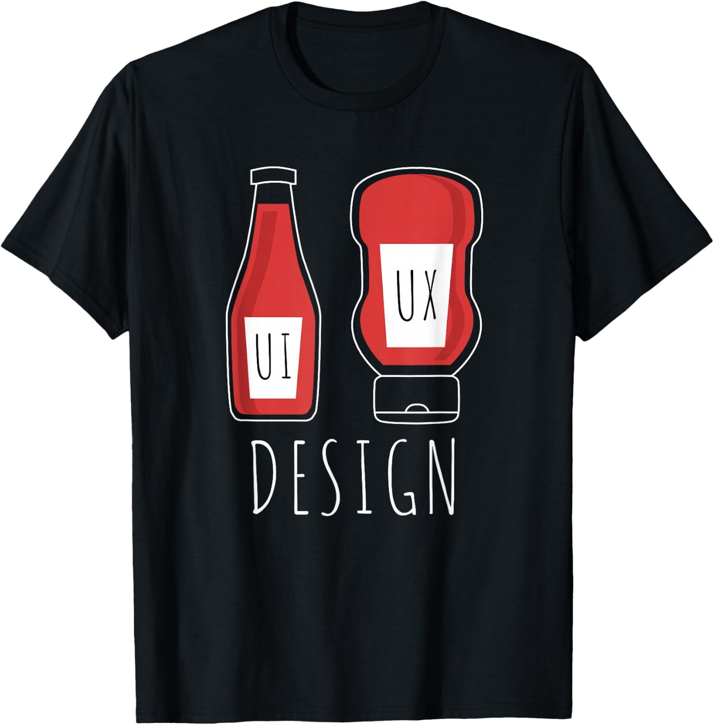 User Experience Graphic Designer UX UI Design T-Shirt - T-Shirt | Black
