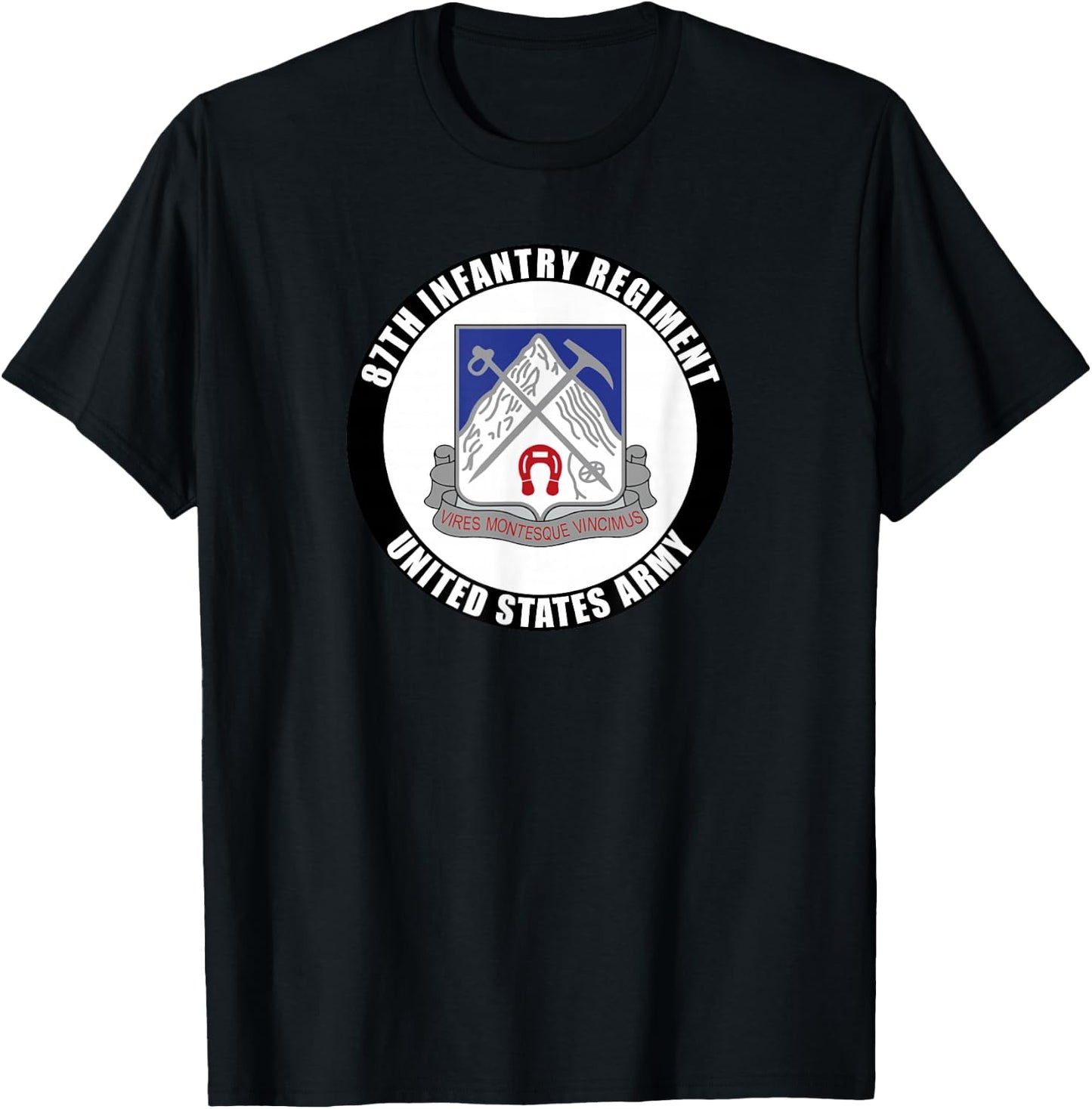 87th Infantry Regiment United States Army Veteran Military T-Shirt - T-Shirt | Black