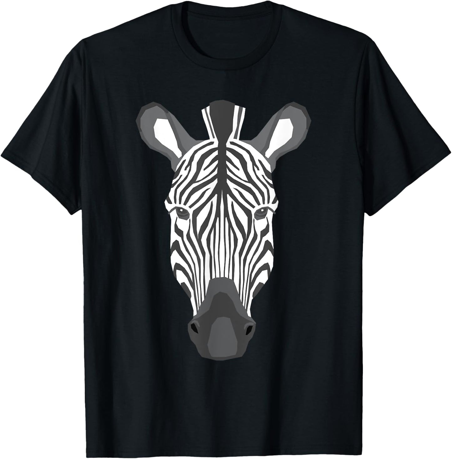 Zebra Head - Wildlife Safari Animal Lover Zookeeper T-Shirt - T-Shirt | Black