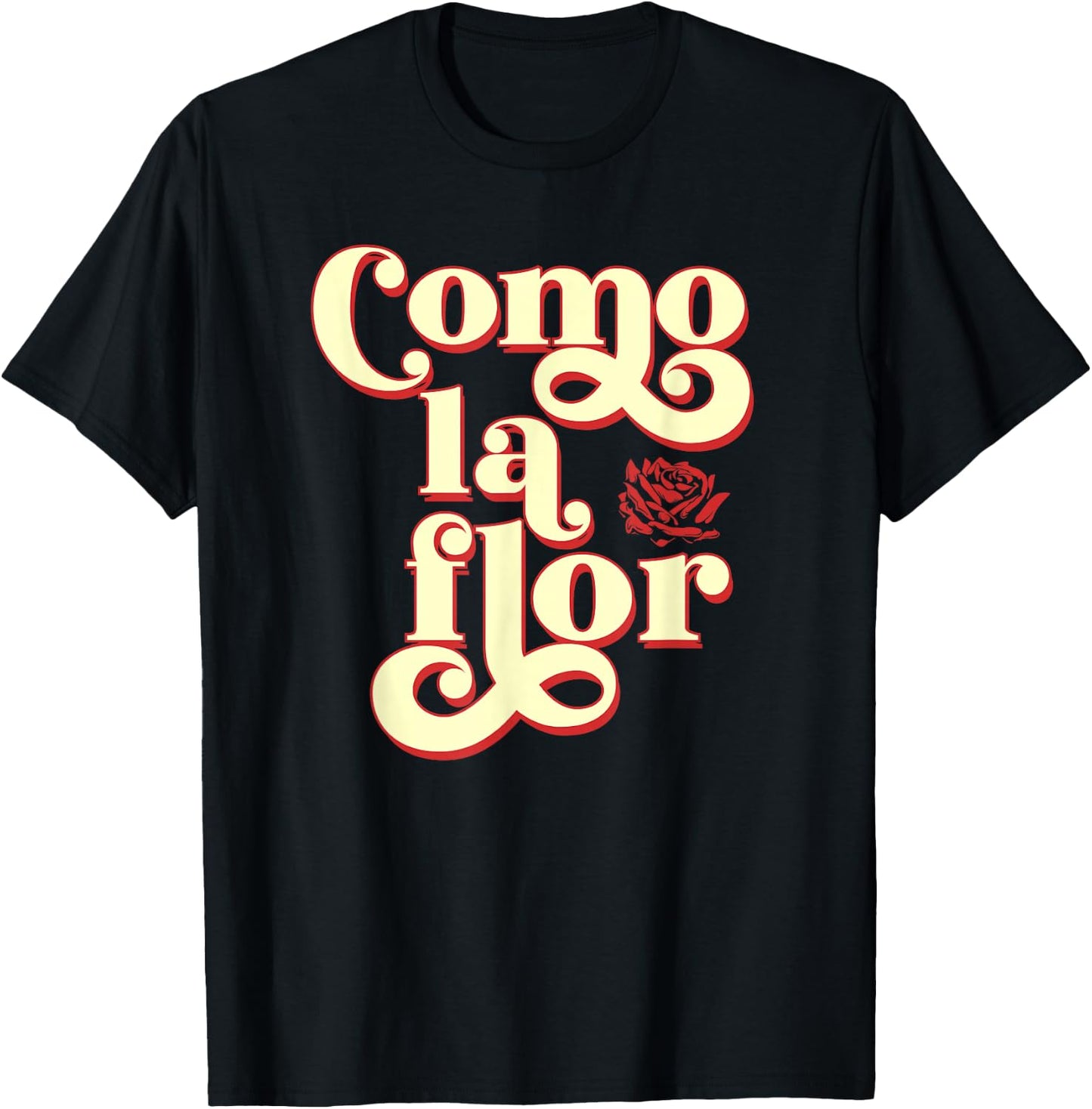 Cinco de Mayo Style Como La Flor Cumbia Black Modern Classic -Adults T-Shirt - T-Shirt | Black