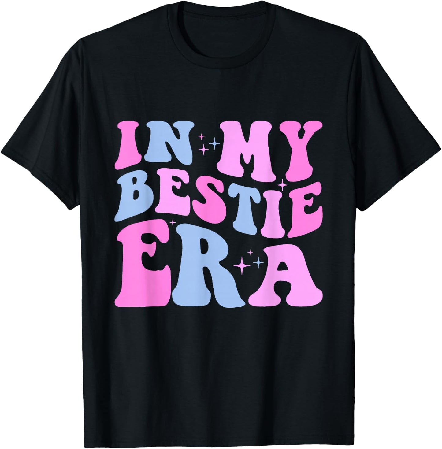 Retro In My Bestie Era T-Shirt - T-Shirt | Black
