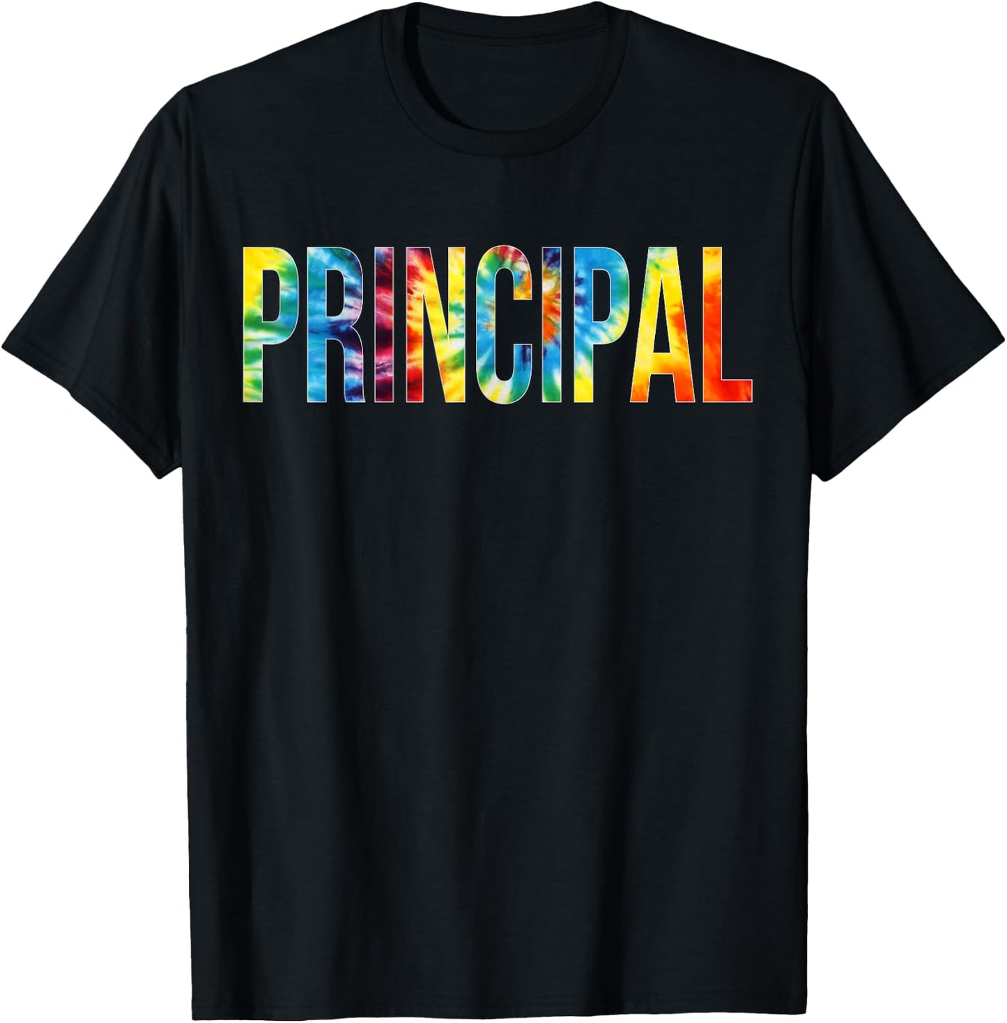 Principal Tie Dye Appreciation Day Hello Back To School T-Shirt - T-Shirt | Black