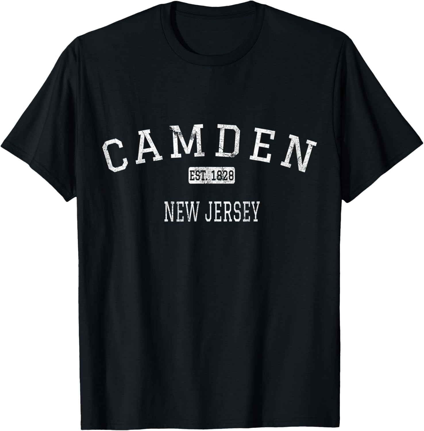 Camden New Jersey NJ Vintage T-Shirt - T-Shirt | Black
