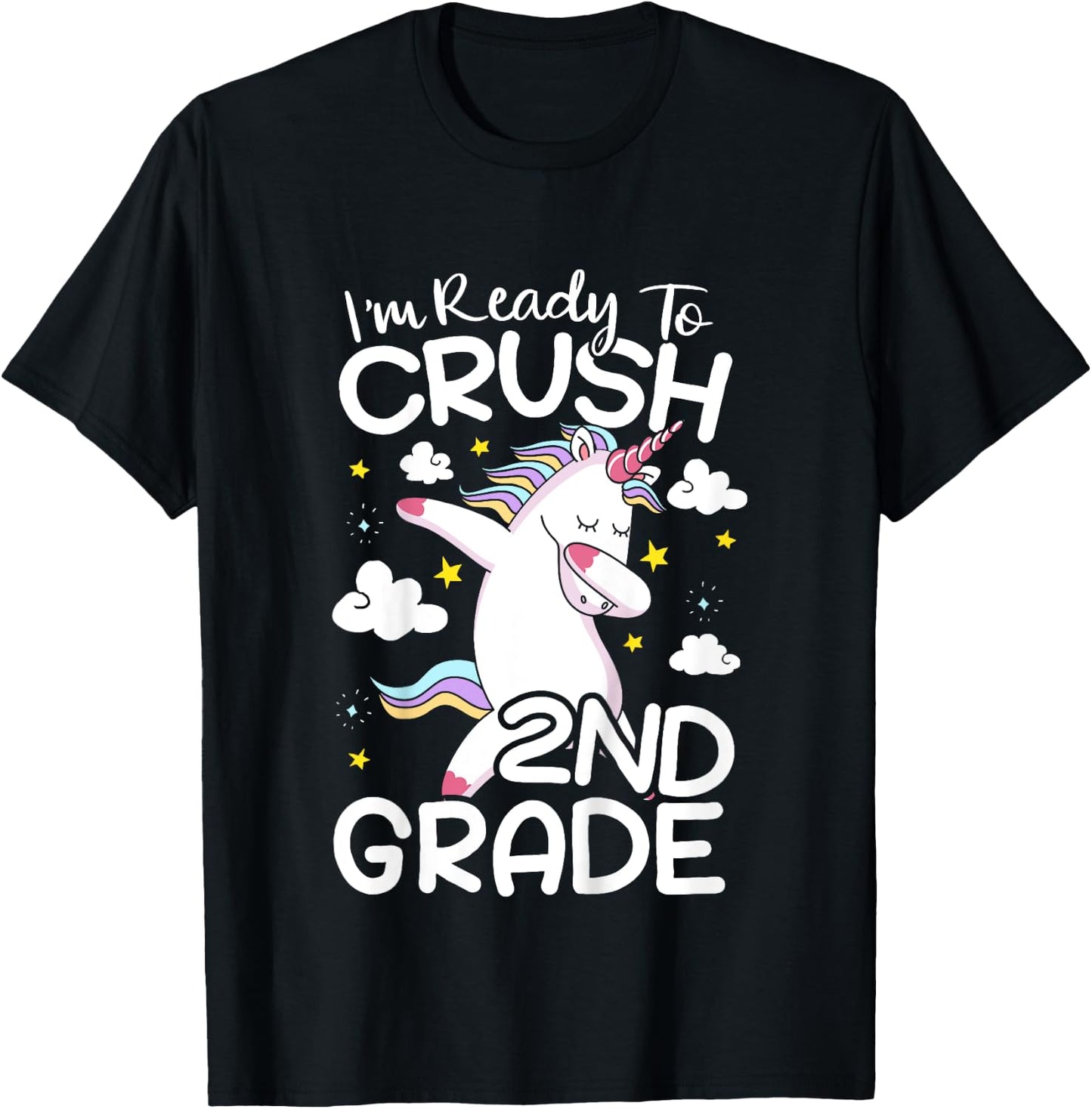 Kids I'm Ready To Crush 2nd Grade First Day Of School T-Shirt - T-Shirt | Black