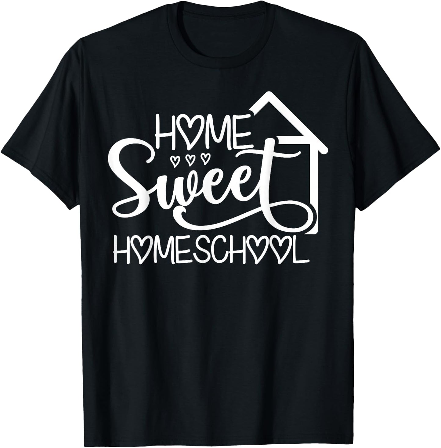 Home Sweet Homeschool Funny Learning At Home T-Shirt - T-Shirt | Black